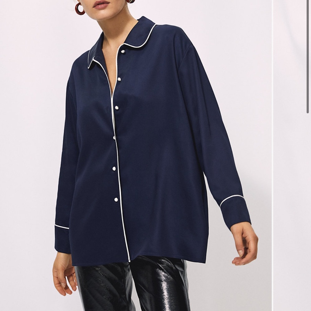 Aritzia Wilfred Char Blouse